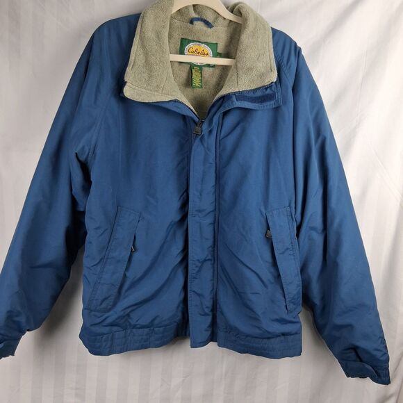 Cabela’s Gore-Tex Mens Size L Black Parka Jacket Waterproof Fleece Lined Size L - Picture 9 of 16